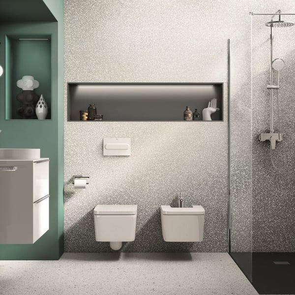 Λεκάνη κρεμαστή Inspira Square Rimless White Matt A346537620 Roca